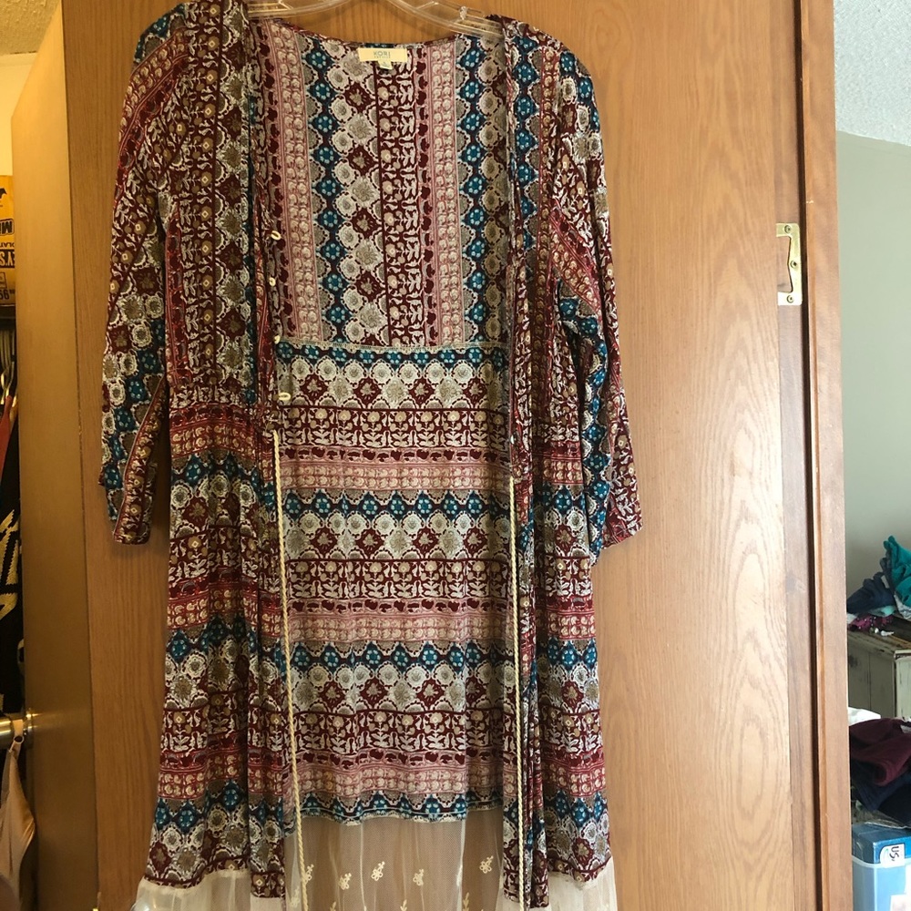 Printed kimono